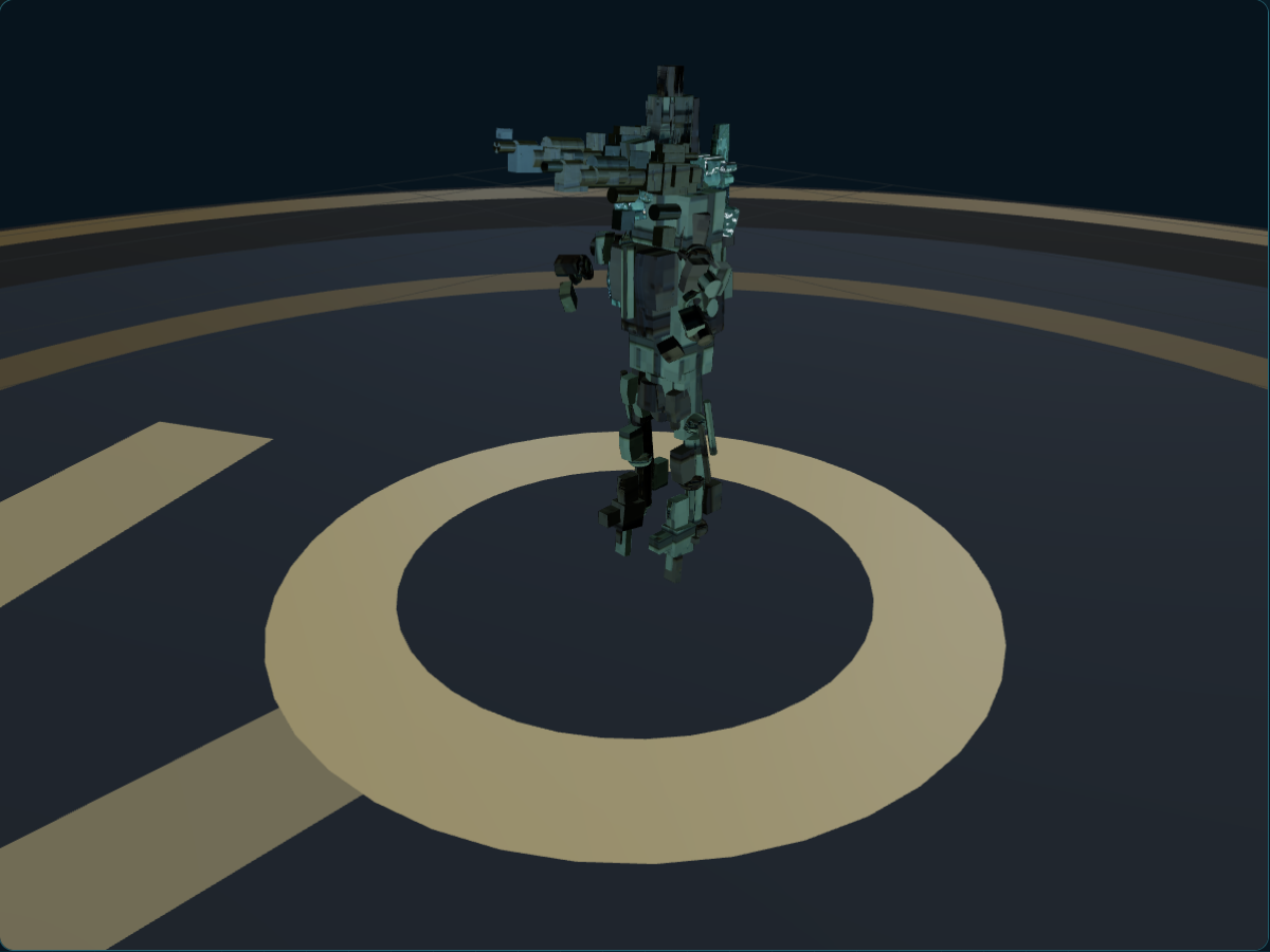 MeshLab render preview of Recon Skirmisher