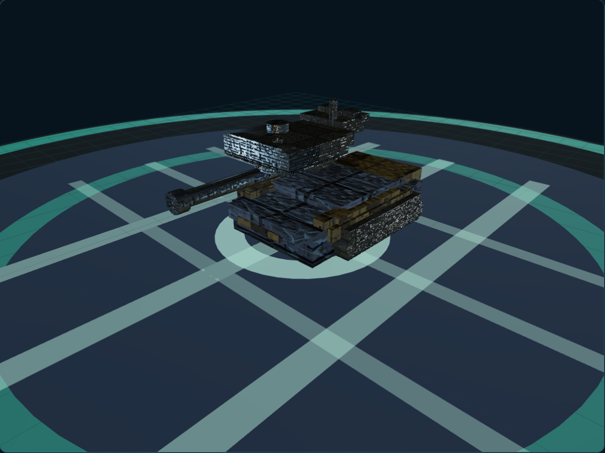 MeshLab render preview of Vanguard Siege Tank